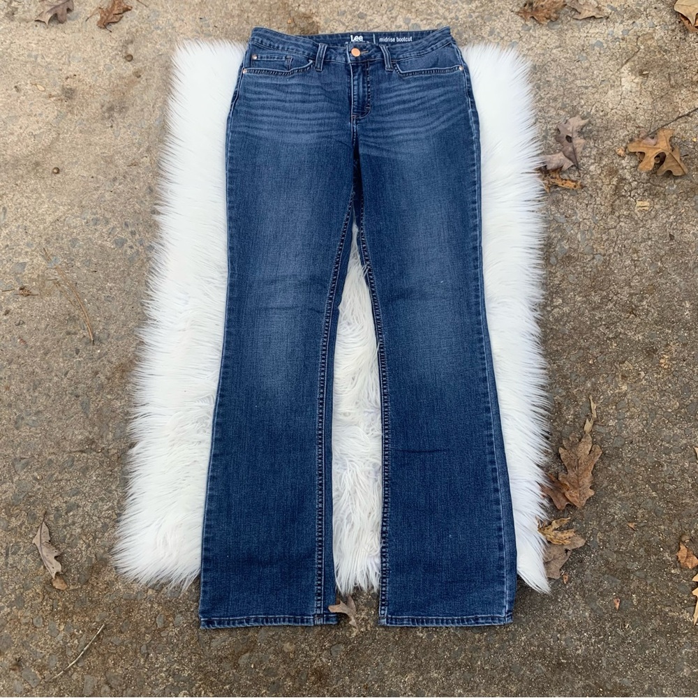 Lee Riders Mid Rise Bootcut Women's Blue Jeans Size 10